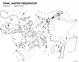 TANK, WATER RESERVOIR 58511571A diagram position