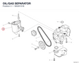 OIL/GAS SEPARATOR 58520151B diagram position