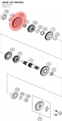 Diagram preview: GEAR 1ST DRIVEN (90233011000)