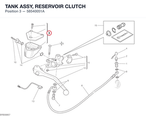 TANK ASSY, RESERVOIR CLUTCH 58540051A diagram position
