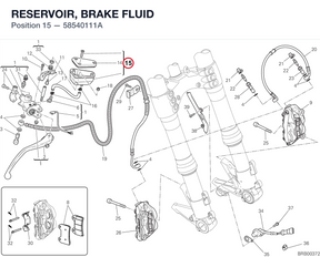 RESERVOIR, BRAKE FLUID 58540111A diagram position