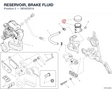 RESERVOIR, BRAKE FLUID 58540301A diagram position