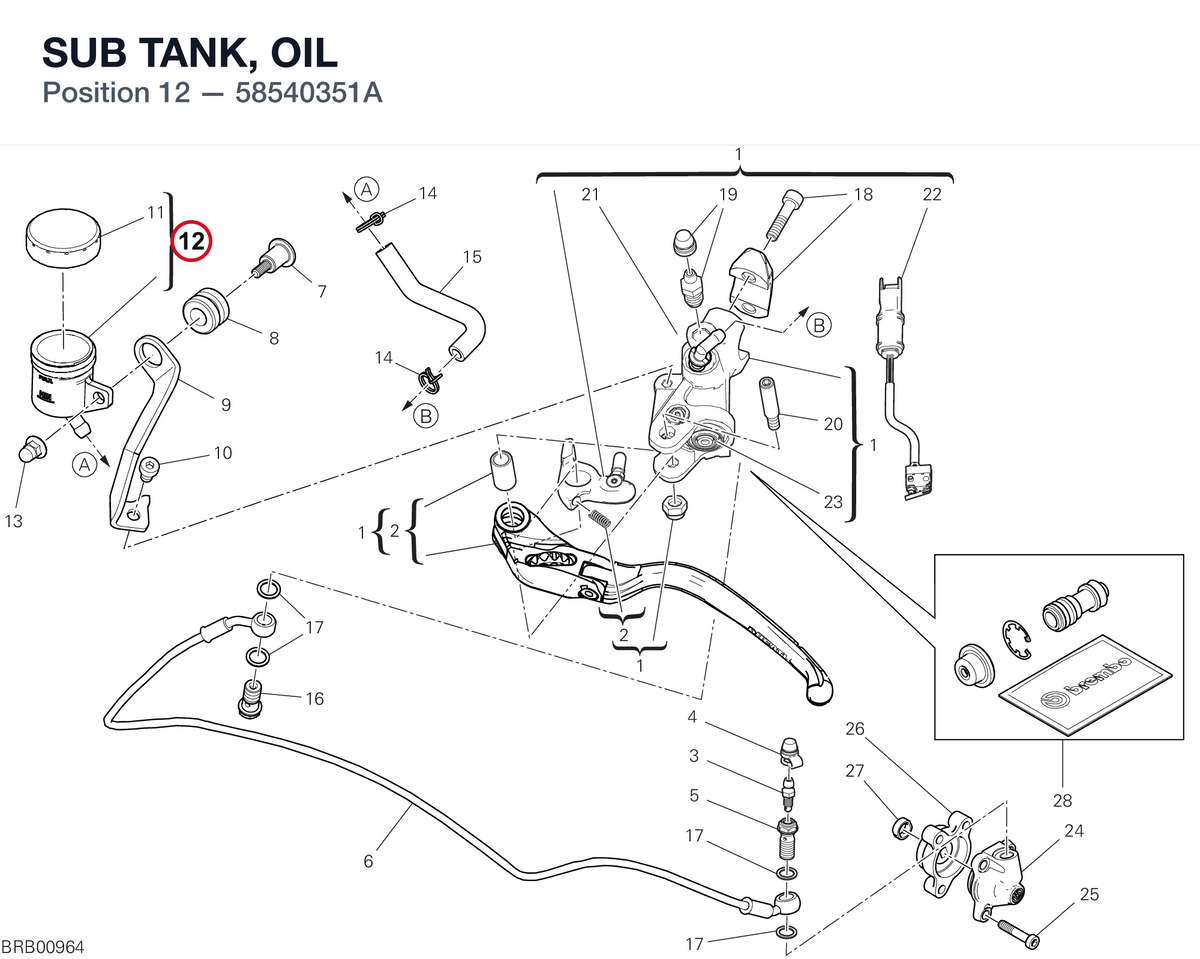 SUB TANK, OIL 58540351A diagram position