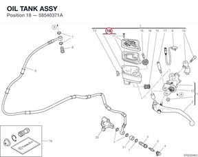 OIL TANK ASSY 58540371A diagram position