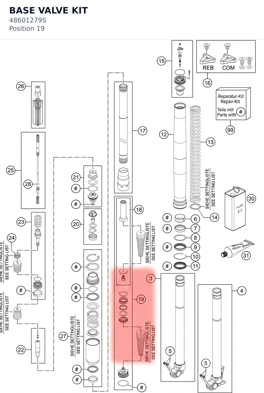 Diagram preview: BASE VALVE KIT (48601279S)