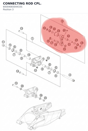 Diagram preview: CONNECTING ROD CPL. (6930408304433S)