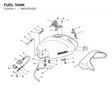 FUEL TANK 58610234DE diagram position
