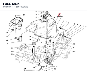 FUEL TANK 58610291AB diagram position