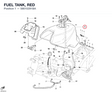 FUEL TANK, RED 58610291BA diagram position