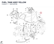 FUEL, TANK ASSY YELLOW 58610291BE diagram position