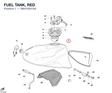 FUEL TANK, RED 58610301DA diagram position