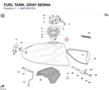 FUEL TANK, GRAY SENNA