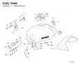 FUEL TANK 58610331AC diagram position