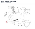 FUEL TANK BLACK DARK