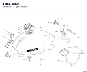 FUEL TANK 58610441AF diagram position