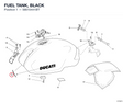 FUEL TANK, BLACK 58610441BT diagram position