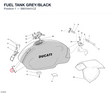 FUEL TANK GREY/BLACK 58610441CZ diagram position