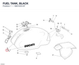 FUEL TANK, BLACK 58610451AT diagram position