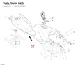FUEL TANK RED