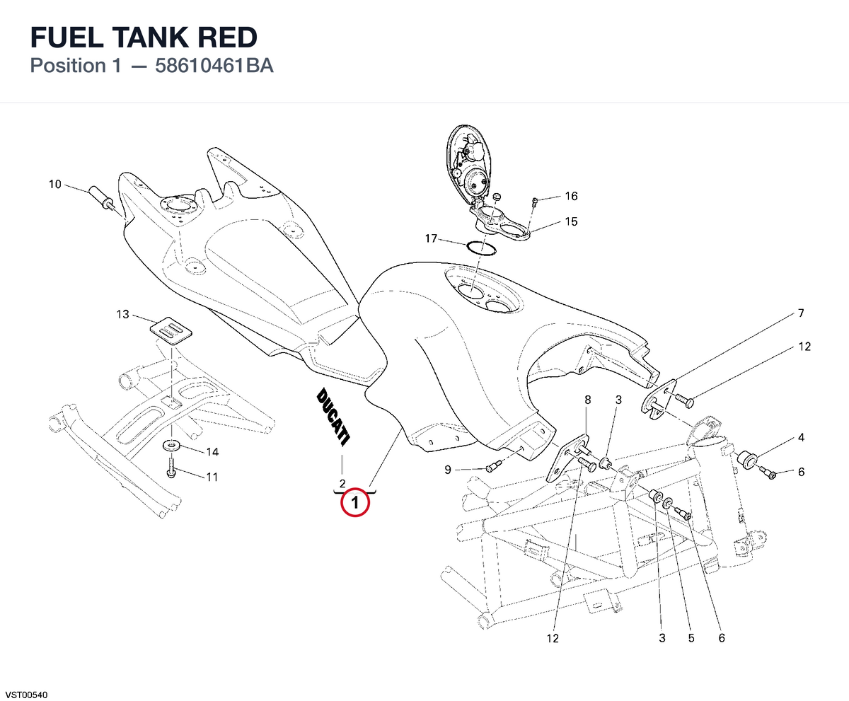 FUEL TANK RED