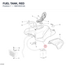 FUEL TANK, RED 58610531AA diagram position