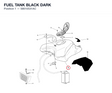 FUEL TANK BLACK DARK 58610531AC diagram position
