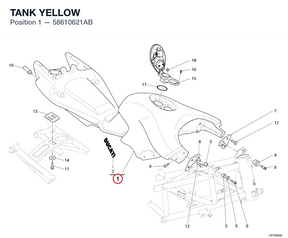 TANK YELLOW 58610621AB diagram position