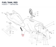 FUEL TANK, RED 58610621BA diagram position