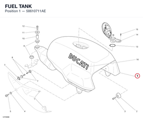 FUEL TANK 58610711AE diagram position