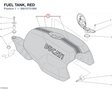 FUEL TANK, RED 58610721BM diagram position
