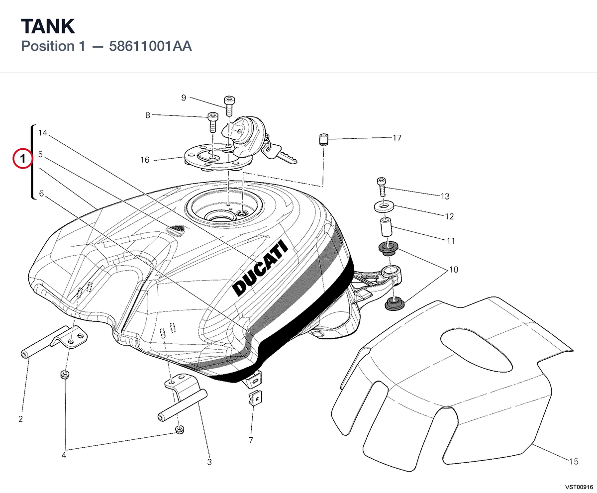 TANK 58611001AA diagram position