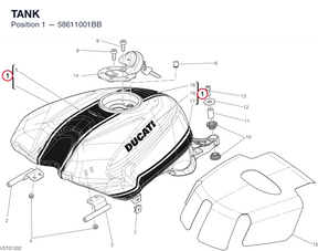 TANK 58611001BB diagram position