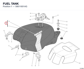 FUEL TANK 58611601AG diagram position