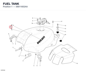 FUEL TANK 58611602AA diagram position