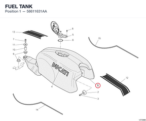 FUEL TANK 58611631AA diagram position