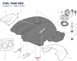 FUEL TANK RED 58611721AA diagram position