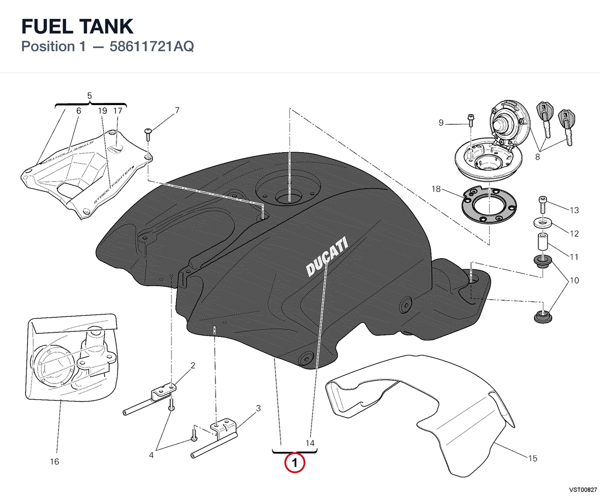 FUEL TANK 58611721AQ diagram position