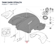 TANK DARK STEALTH 58611721AT diagram position
