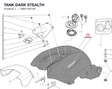 TANK DARK STEALTH 58611821AT diagram position