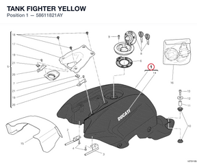 TANK FIGHTER YELLOW 58611821AY diagram position