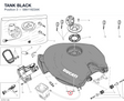 TANK BLACK 58611923AK diagram position