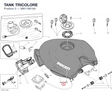TANK TRICOLORE 58611961AA diagram position