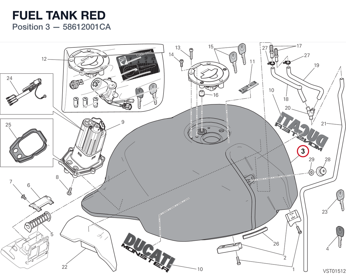 FUEL TANK RED 58612001CA diagram position