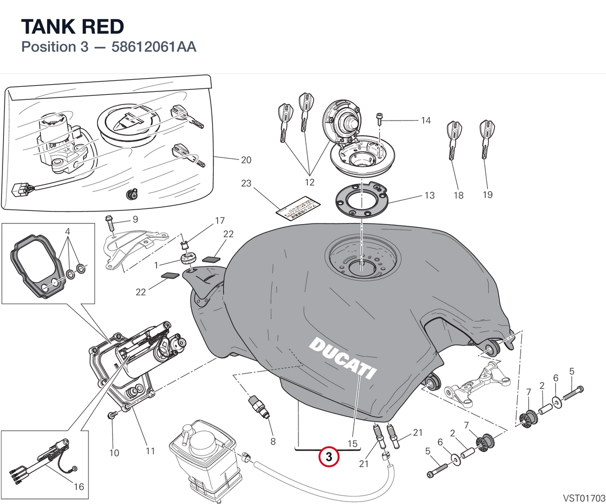 TANK RED 58612061AA diagram position