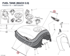 FUEL TANK (MACH 2.0) 58612262AR diagram position
