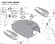 FUEL TANK AZURE 58612262AS diagram position