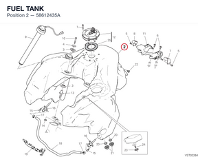 FUEL TANK 58612435A diagram position
