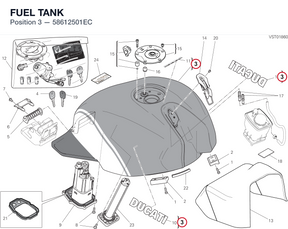 FUEL TANK 58612501EC diagram position