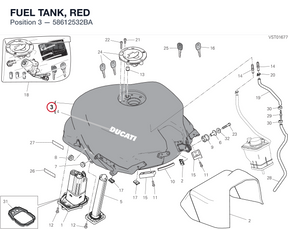FUEL TANK, RED 58612532BA diagram position