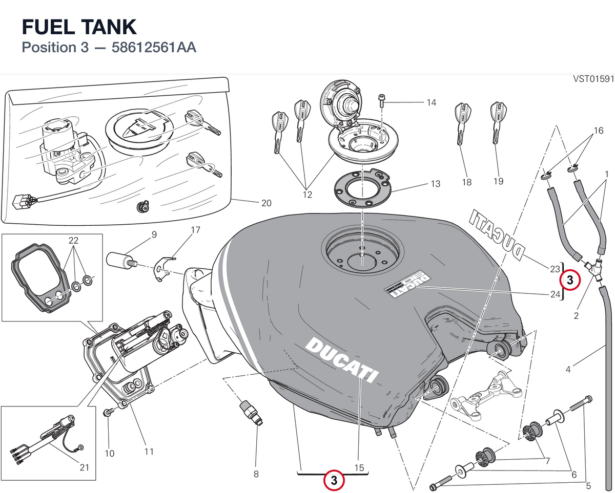 FUEL TANK 58612561AA diagram position